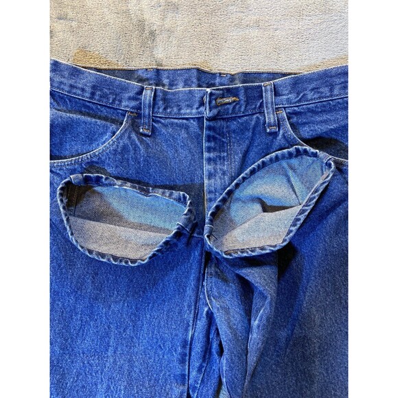 Rustler Denim Jeans 34 x 3o 100% Cotton Faded Blue Preowned Like New - Picture 7 of 9